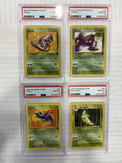 Awesome PSA 10 Pokemon Lot-4 Awesome Cards, Grimer, Ekans, Metapod, Zubat!! - Image 2