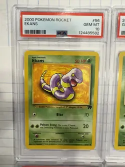 Awesome PSA 10 Pokemon Lot-4 Awesome Cards, Grimer, Ekans, Metapod, Zubat!! - Image 3
