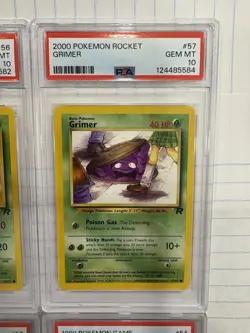 Awesome PSA 10 Pokemon Lot-4 Awesome Cards, Grimer, Ekans, Metapod, Zubat!! - Image 4