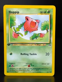 HOPPIP 55/75 2001 NEO DISCOVERY SET POKEMON CARD 1st EDITION - Image 1
