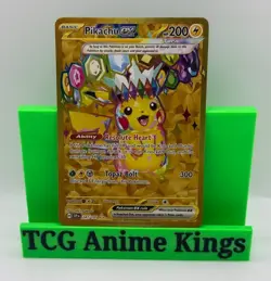 Pokemon TCG Sv08: Surging Sparks Pikachu EX Hyper Rare Card 247/191 - Image 1