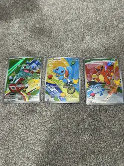 First Partners Gen 1 Set of 3 Cards Pokemon 30th Anniversary Exclusive - Image 1