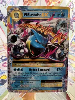2016 Pokemon TCG M Blastoise EX Evolutions Holo Ultra Rare Card 22/108 - Image 1
