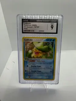 Ludicolo EX Deoxys 10/107 Holo Rare CGC 9 Pokemon TCG Card (2005) - Image 1