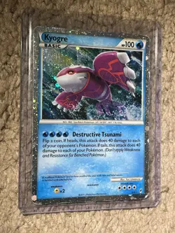 Pokemon TCG Kyogre Call of Legends SL6 Shiny Holo Rare Pokemon Card - VLP - Image 1