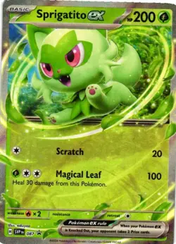 Sprigatito ex - Holo 087 SV: Scarlet & Violet Promo Cards NM - Image 1
