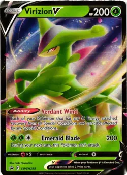 Virizion V - Holo SWSH295 SWSH: Sword & Shield Promo Cards LP - Image 1