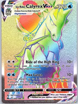 Ice Rider Calyrex VMAX 202/198 SWSH06: Chilling Reign - Pokemon Card - NM - Image 1