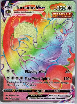 Tornadus VMAX (Secret) 209/198 SWSH06: Chilling Reign - Pokemon Card - NM - Image 1