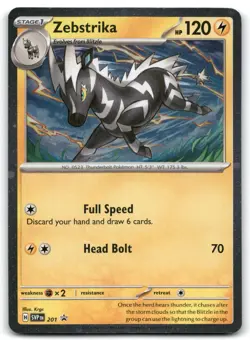 Zebstrika COSMOS HOLO #201 SV: Scarlet & Violet Promo Cards - Image 1