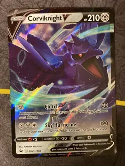 Corviknight V SWSH200 ULTRA RARE HOLO Black Star Promo Pokemon TCG Card - Image 1