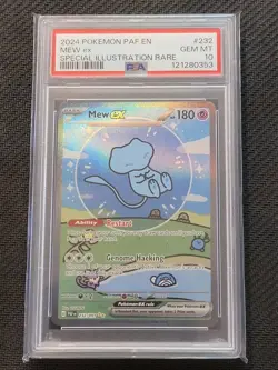 Pokemon Bubble Mew EX SIR Illustration 232/091 Paldean Fates Graded PSA 10 MINT - Image 1