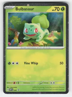Bulbasaur - (Cosmos Holo) 046 NM Holofoil SVP SV: Scarlet & Violet Promo Cards - Image 1