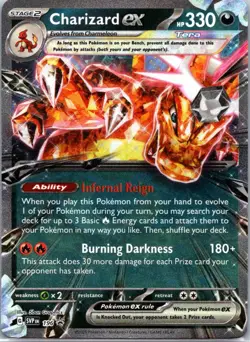 Charizard EX Holofoil Promo SVP SV: Scarlet & Violet Promo Cards 196 NM - Image 1