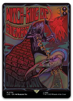 Witch-king of Angmar (Borderless Poster) #736 NM Lord of the Rings LTR Magic MTG - Image 1