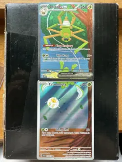 Pokemon Spidops ex 243/198 & Tarountula 199/198 Special Illustration Rare (NM) - Image 1