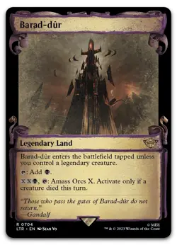 Barad-dur (Showcase Scrolls) #704 (NM) Lord of the Rings LTR Magic MTG - Image 1