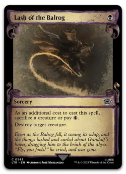 Lash of the Balrog (Showcase Scrolls) #543 (NM) Lord of the Rings LTR Magic MTG - Image 1