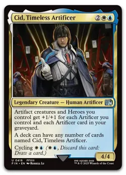 Cid, Timeless Artificer (0418) #418 (NM) Final Fantasy FIN Magic MTG - Image 1