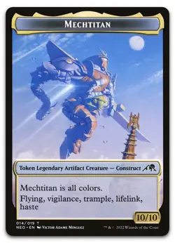 Mechtitan Token #14 (NM) Kamigawa Neon Dynasty NEO Magic MTG - Image 1