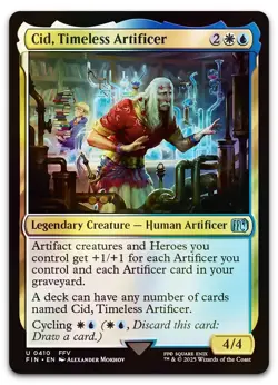 Cid, Timeless Artificer (0410) #410 (Foil) (NM) Final Fantasy FIN Magic MTG - Image 1