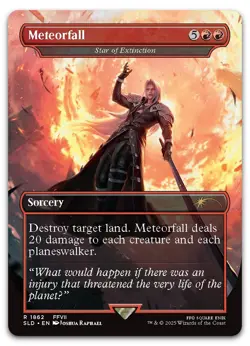 Meteorfall - Star of Extinction #1862 (NM) Secret Lair Drop SLD Magic MTG - Image 1