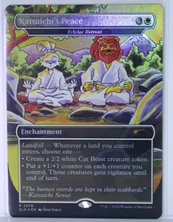 Katsuichi's Peace - Felidar Retreat [New, Near Mint] *Foil* {TMNT SLD} - Image 1