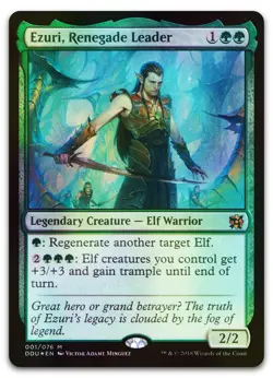 Ezuri, Renegade Leader #1 (Foil) (NM) Elves vs Inventors DDU Magic MTG - Image 1