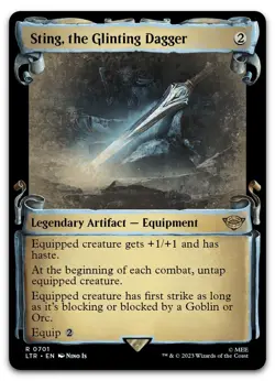 Sting, the Glinting Dagger (Showcase Scrolls) #701 NM Lord of the Rings - Image 1