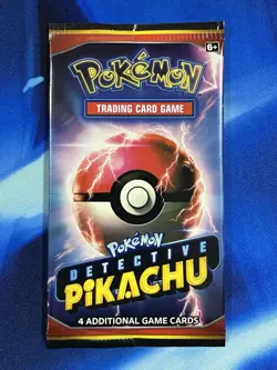 Pokemon TCG Detective Pikachu 4 Card Booster Pack Sealed Lot X6 Sun & Moon Promo - Image 2