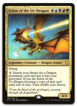 Scion of the Ur-Dragon #192 (LP) Commander 2017 C17 Magic MTG - Image 1