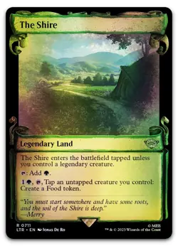 The Shire (Showcase Scrolls) #711 (Foil) (NM) Lord of the Rings LTR Magic MTG - Image 1
