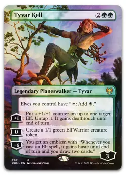Tyvar Kell (Borderless) #287 (Foil) (NM) Kaldheim KHM Magic MTG - Image 1