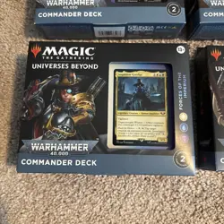 Magic the Gathering MTG Warhammer 40k Commander Deck Set of 4 Factory Sealed NEW - Image 2