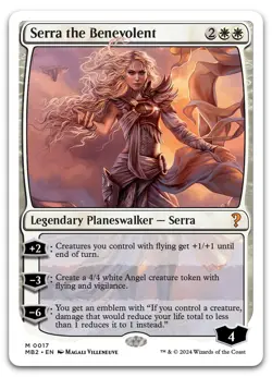 Serra the Benevolent (White Border) #17 (NM) Mystery Booster 2 MB2 Magic MTG - Image 1