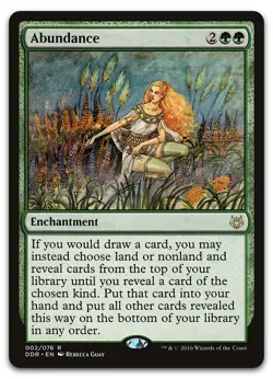 Abundance #2 (NM) Nissa vs. Ob Nixilis DDR Magic MTG - Image 1