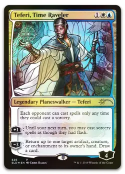 Teferi, Time Raveler (Stained Glass) #526 (Foil) NM Secret Lair Drop Magic MTG - Image 1