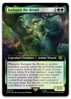 Radagast the Brown (Extended Art) (Surge Foil) #776 NM Lord of the Rings - Image 1