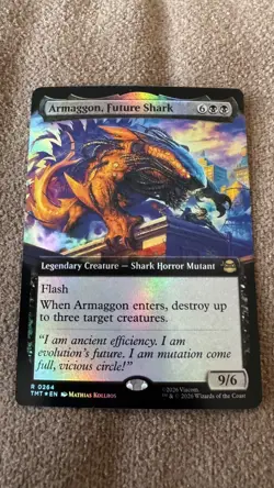 Armaggon, Future Shark - Foil - Extended Art R MTG TMNT NM - Image 1