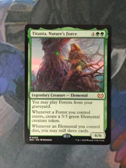 Titania, Nature's Force | 7% Off 2+ | Duskmourn: House of Horror | NM | MTG - Image 1
