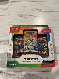 Pokemon TCG First Partner Illustration Collection Series 1 New Sealed - Image 1