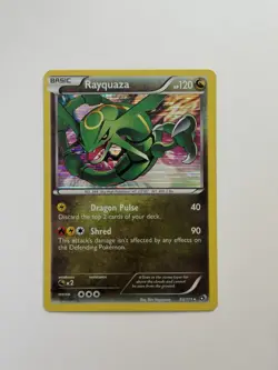 Pokemon TCG Rayquaza Holo Rare Card Legendary Treasures 93/113 - Image 1