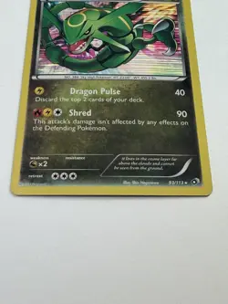Pokemon TCG Rayquaza Holo Rare Card Legendary Treasures 93/113 - Image 2