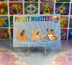 Pokemon Evolution Vintage Pocket Monsters Vending HOLO Prism Sticker 1998 Bandai - Image 4