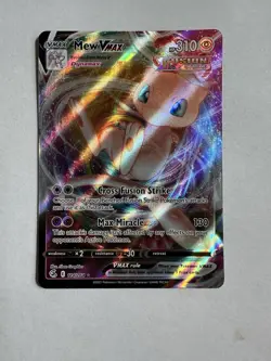 Pokemon TCG Mew VMAX Ultra Rare Holo Swsh08: Fusion Strike 114/264 NM Condition - Image 1