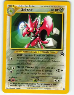 Scizor - #33 WOTC Black Star Promo - Pokemon TCG - 2001 - Image 1
