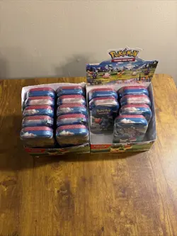 Pokemon Tcg Ascended Heroes Mini Tins Display Box of 16 Tins All New - Image 1