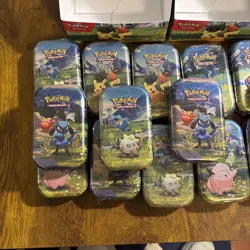 Pokemon Tcg Ascended Heroes Mini Tins Display Box of 16 Tins All New - Image 2