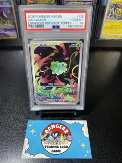 2025 Pokemon Mega Evolutions Bulbasaur stamped 133/132 PSA 10 - Image 1
