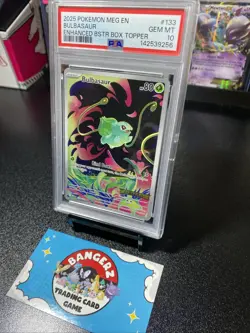 2025 Pokemon Mega Evolutions Bulbasaur stamped 133/132 PSA 10 - Image 2